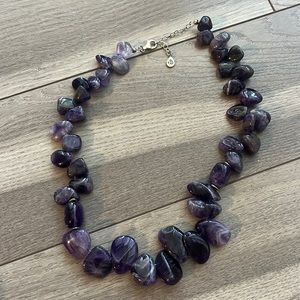 Purple beaded necklace